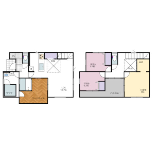 ～サウナーズハウス～6号地間取り