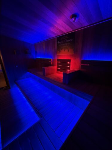 照葉スパリゾート　男性塩サウナをドライサウナ、ボタン式に改修